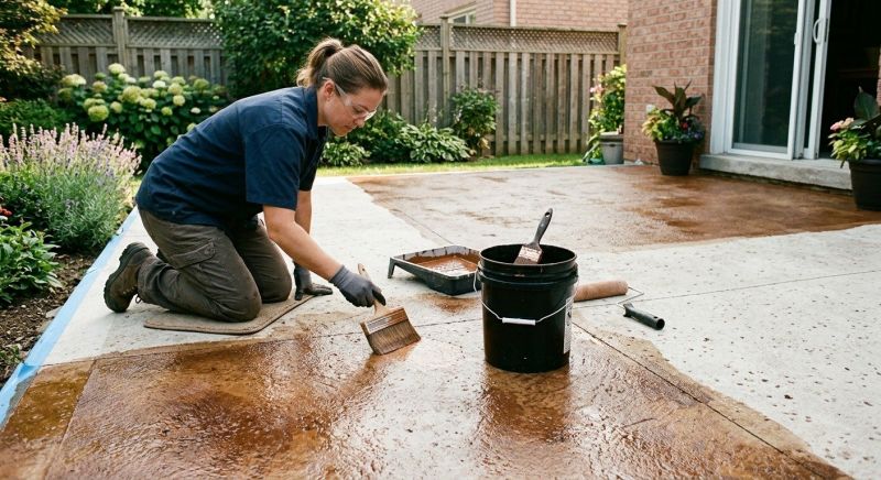 Concrete Floor Staining in Fort Worth, TX