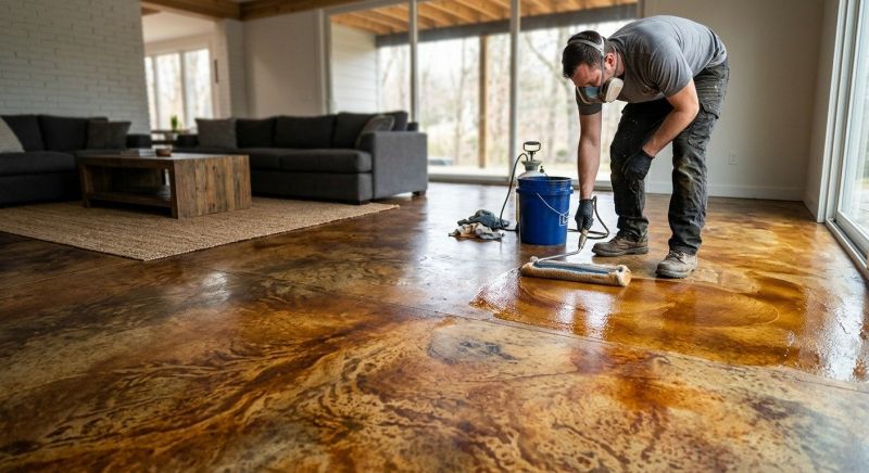 Concrete Staining Service in Dallas, TX