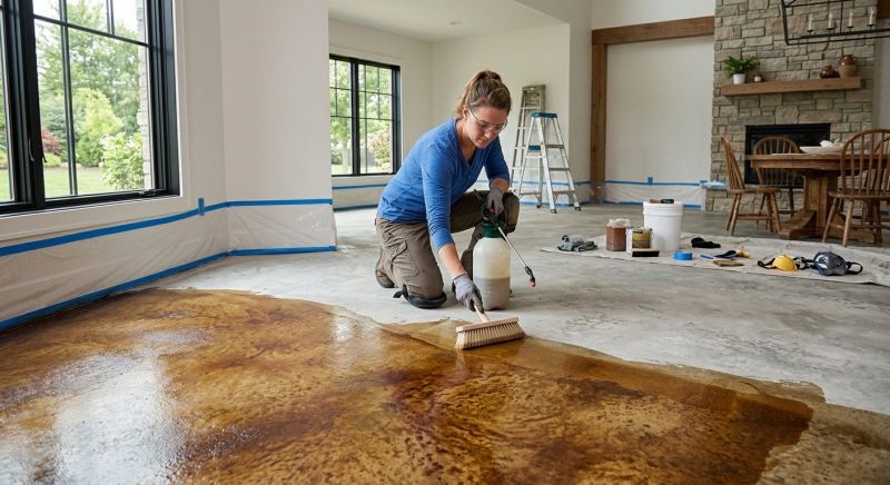 Concrete Staining Service in Corpus Christi, TX
