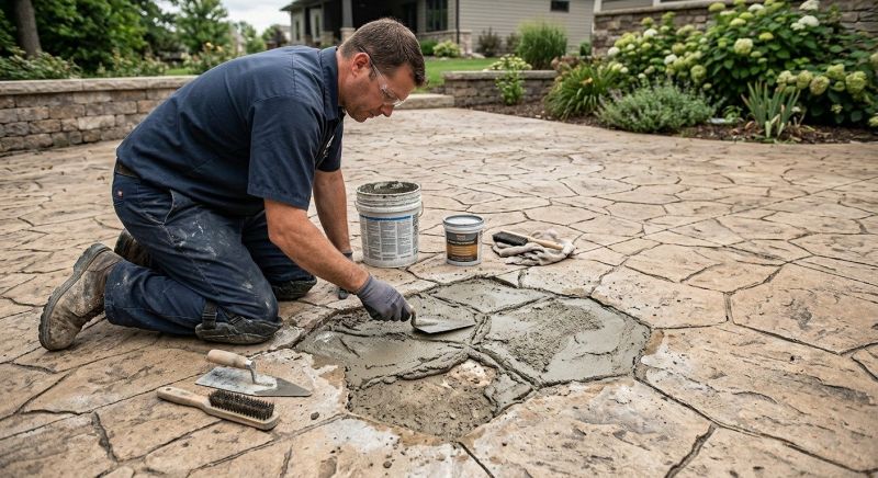 Decorative Concrete Repair in Lawrenceville, GA