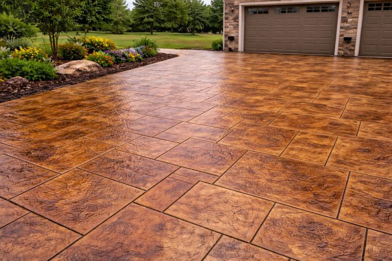 Driveway Concrete Staining in Corpus Christi, TX