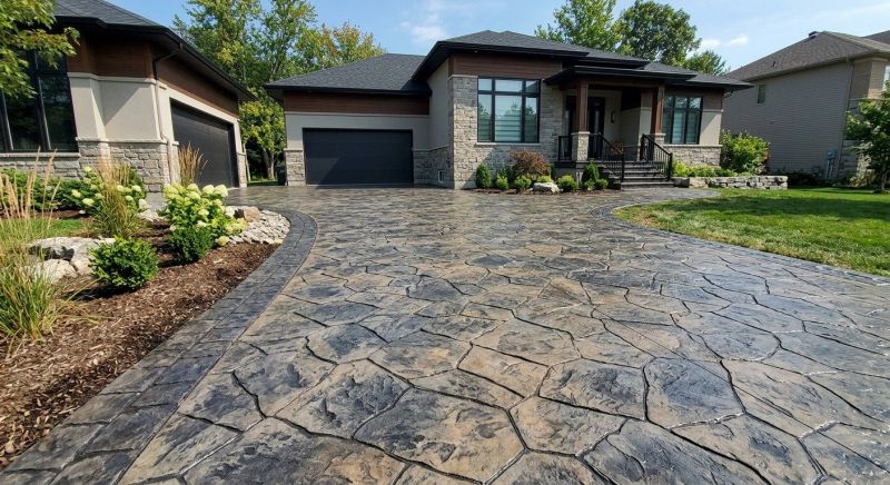 Stamped Concrete Construction in Dallas, TX