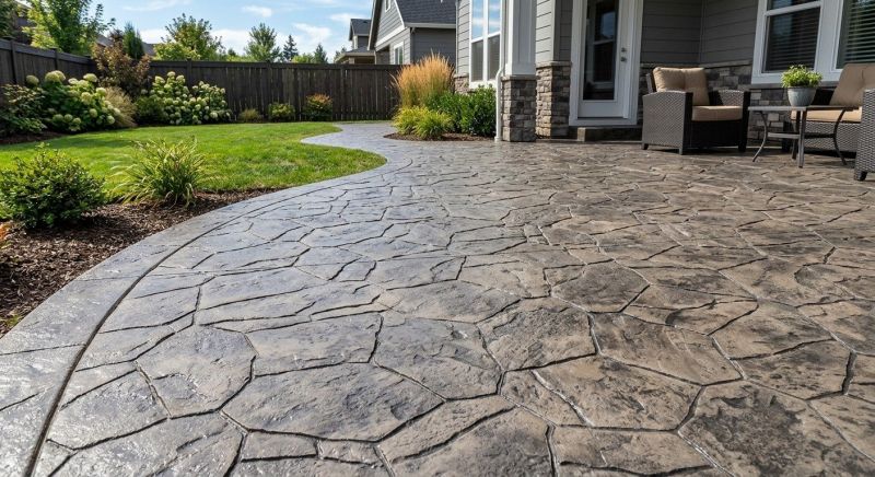 Textured Concrete Installation in Dallas, TX